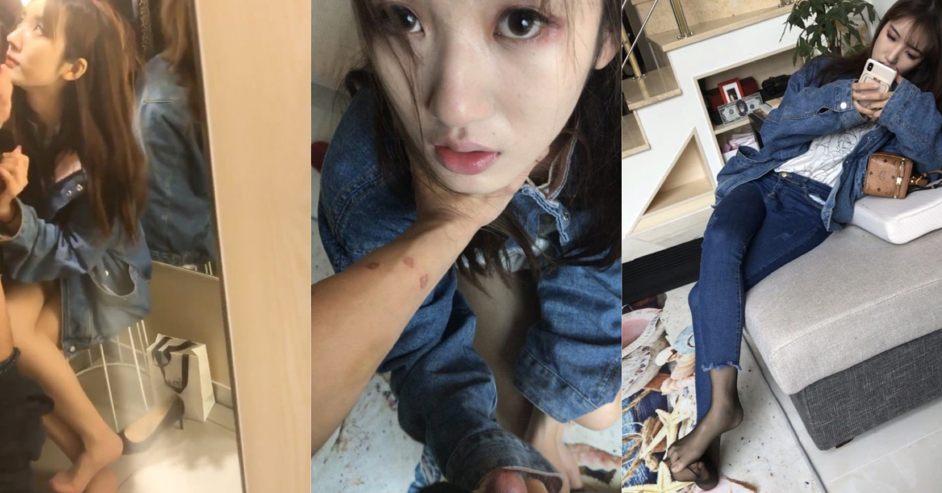 靚女更衣室含腸