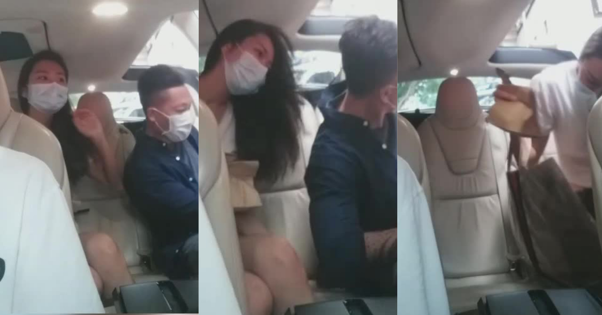 香港Uber司機Tesla Model X車內影乘客走光