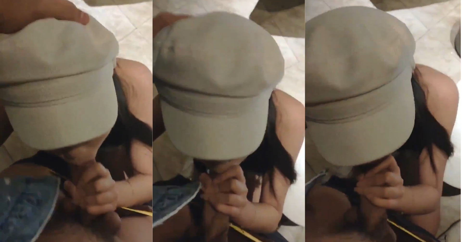 長髮女廁所無套含腸 背景女聲：未見過佢咁㗎！