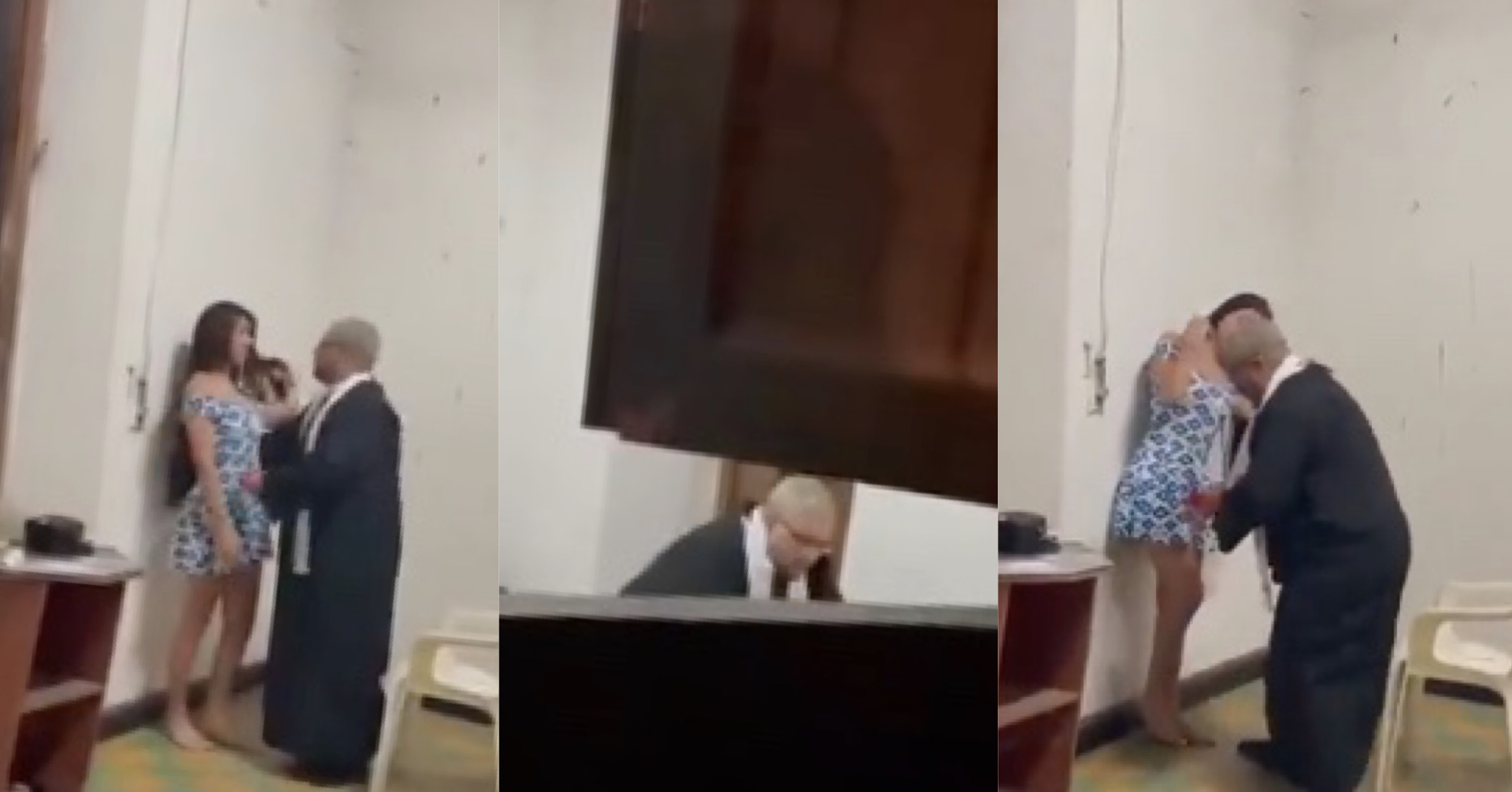 牧師教堂聞女教徒內褲 再帶去隔壁房做愛