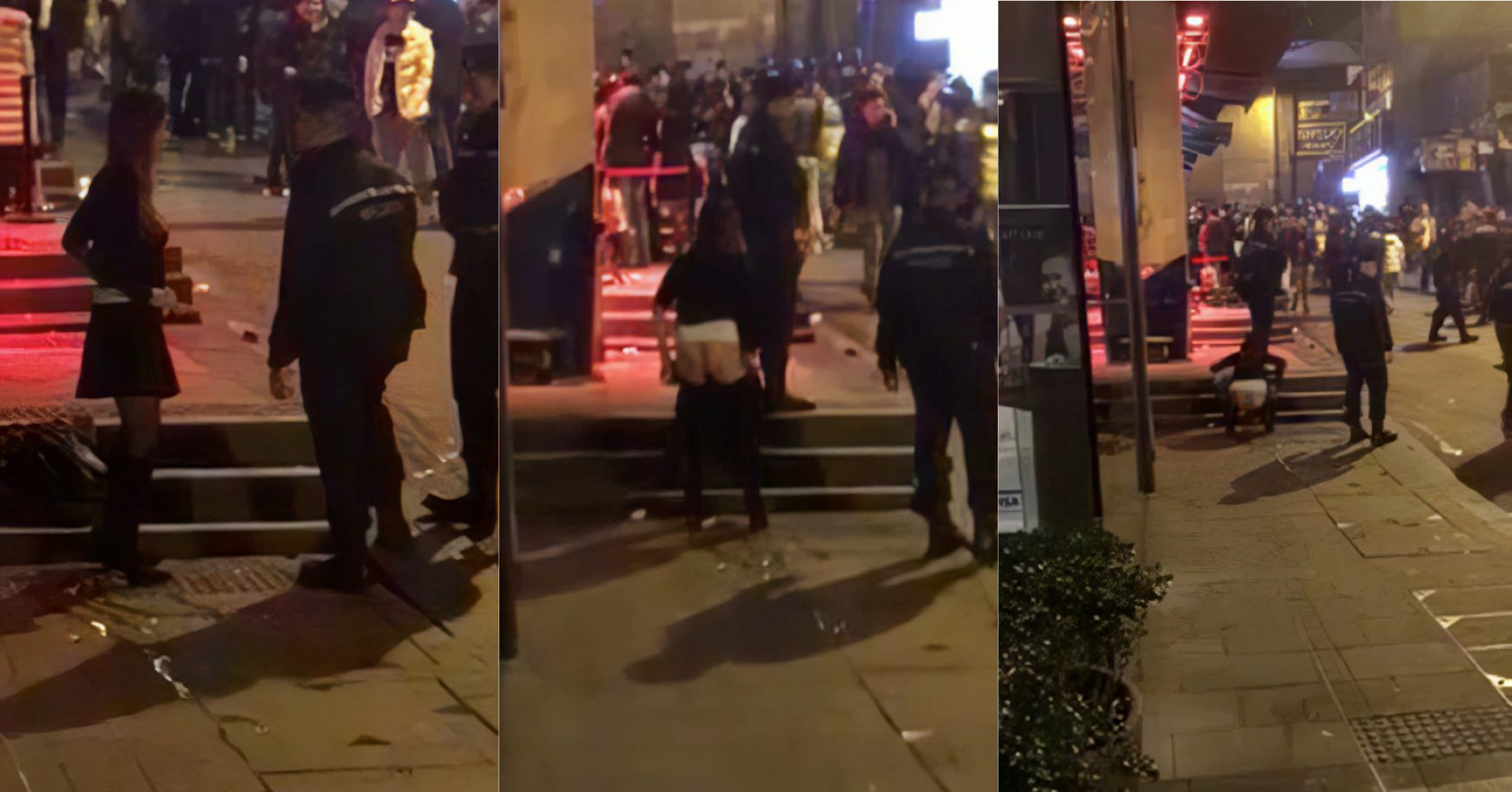 蘭桂坊港女喺警察面前屙尿
