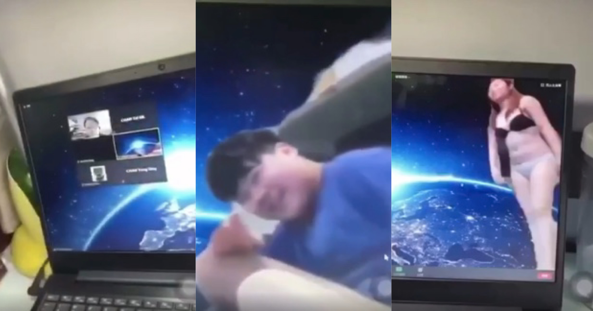 用zoom上堂 但同學扑嘢唔記得熄cam