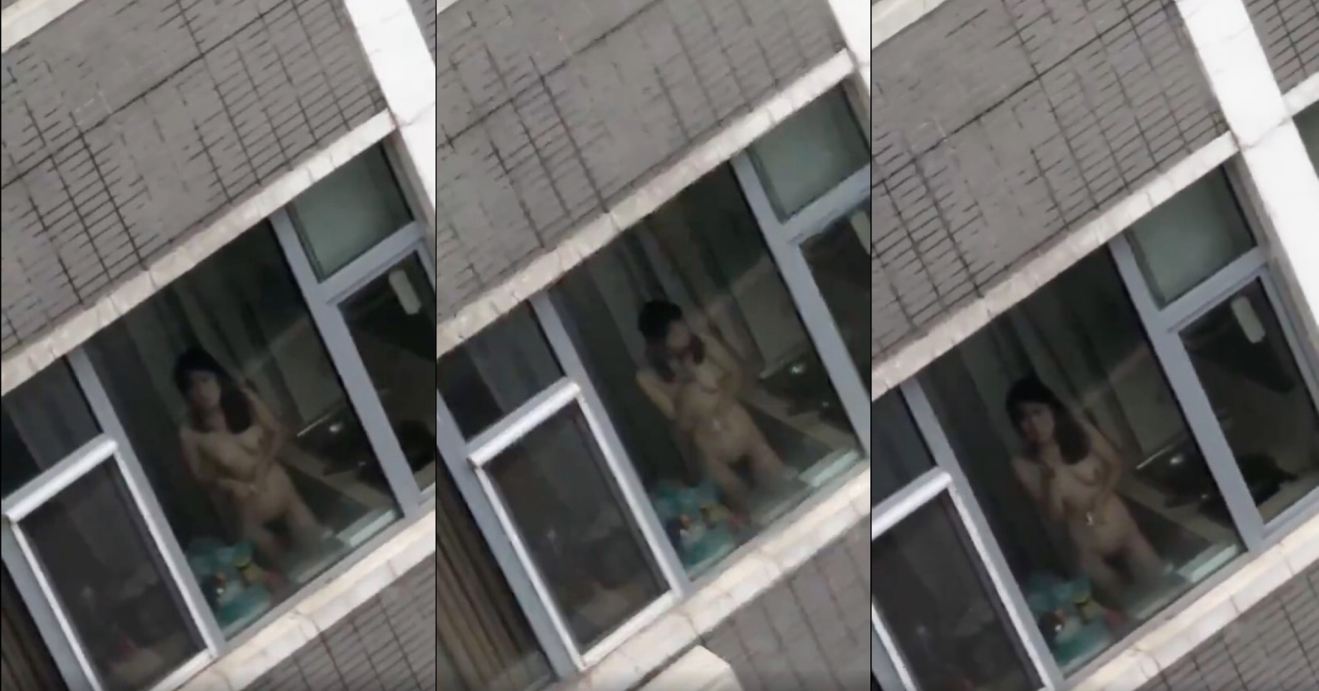 香港對面樓有女全裸喺廚房食嘢