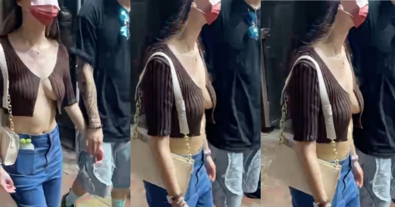 港女真空去迪士尼 當住男友面西南半球全露俾人睇晒