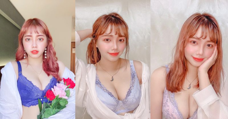 爆乳妹自揸粉紅色奶頭