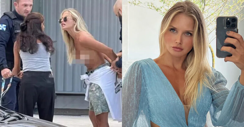 破壞社會和平 巴西女模半裸放狗被捕