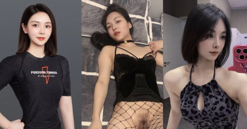 成功約出靚女健身教練 開房口交腳交